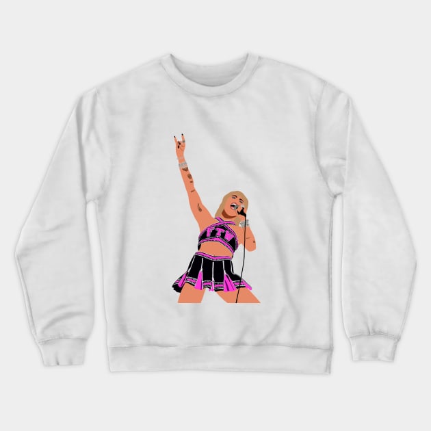 Super Bowl Miley Crewneck Sweatshirt by CMORRISON12345